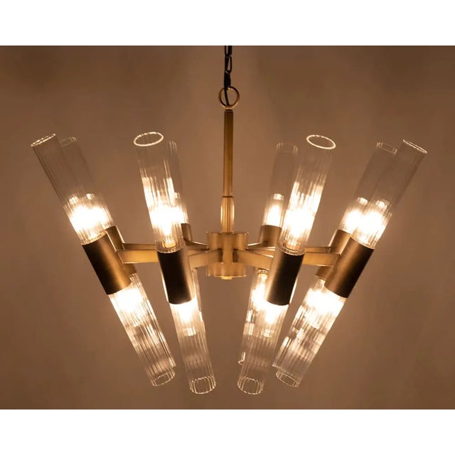 Noir NOIR Moira Chandelier, Aged Brass Finish For Sale - Image 4 of 7