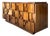 Vintage Lane Brutalist “Mosaics” Geometric Wood Credenza For Sale