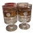 Vintage Etched Floral Cordial Glasses With Delicate Gold Trim – Elegant Hollywood Regency Liqueur Stemware - Set of 4 For Sale