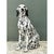 Vintage Italian Black and White Glazed Ceramic Dog Statue For Sale In West Palm - Image 6 of 12