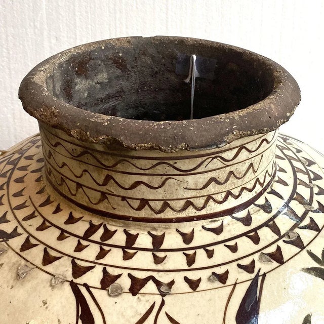 Large Chinese Shanxi Province Slip-Glaze Pottery Wine Pot For Sale In Denver - Image 6 of 9