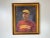 Impressionist Vintage Oil Portrait Painting of a Florida Seminole Football Amateur or Player For Sale - Image 3 of 11