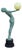 6' Art Deco "Clarte" Biba Nude Green Patina Floor Lamp, Max Le Verrier Style For Sale
