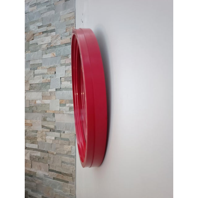 1970s Space Age Round Plastic Mirror, 1970s For Sale - Image 5 of 6