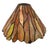 This Vintage Tiffany-Style Stained Glass Lamp Shade features a beautiful flame pattern in vibrant shades of orange, amber,...