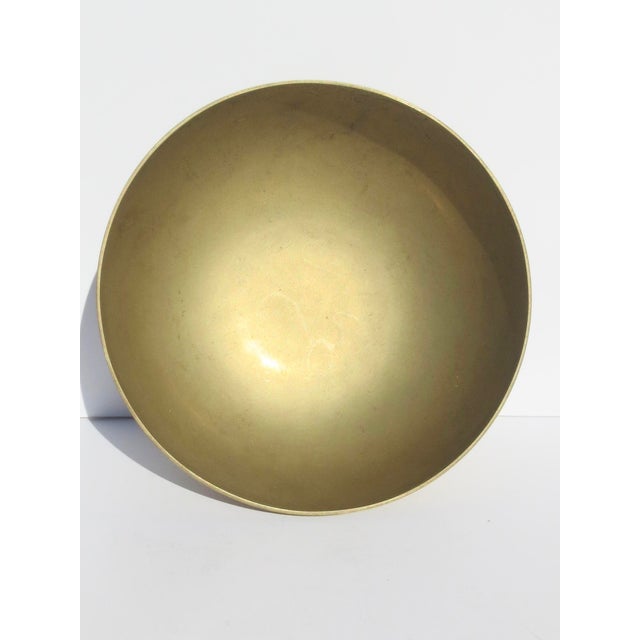 Vintage Brass CenterBowl Circa 80s' For Sale In New York - Image 6 of 7
