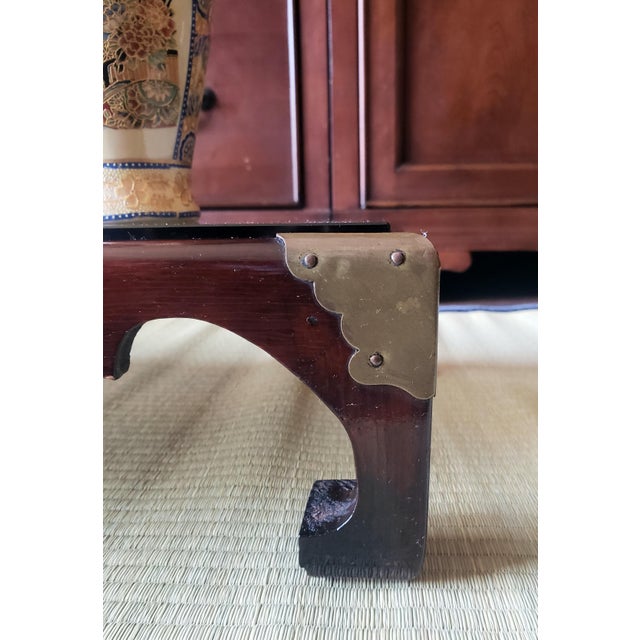 Mid-Century Chinese Rosewood 5" H Tabletop Riser / Kang Table For Sale - Image 4 of 9