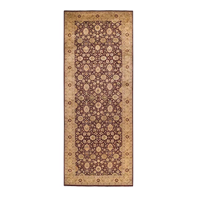 Mogul, One-of-a-Kind Hand-Knotted Area Rug in Red, 6' 2" x 16' 1" For Sale