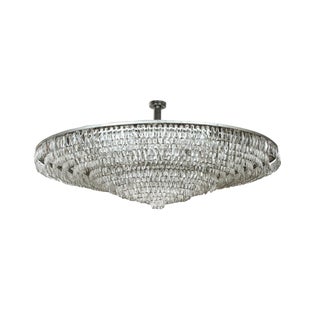 Massive Crystal Wedding Cake Fixture For Sale