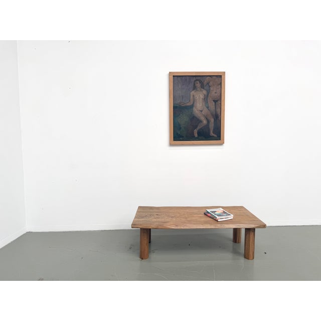 Brutalist Free-Form Coffee Table in Oak, 1950s For Sale - Image 3 of 18
