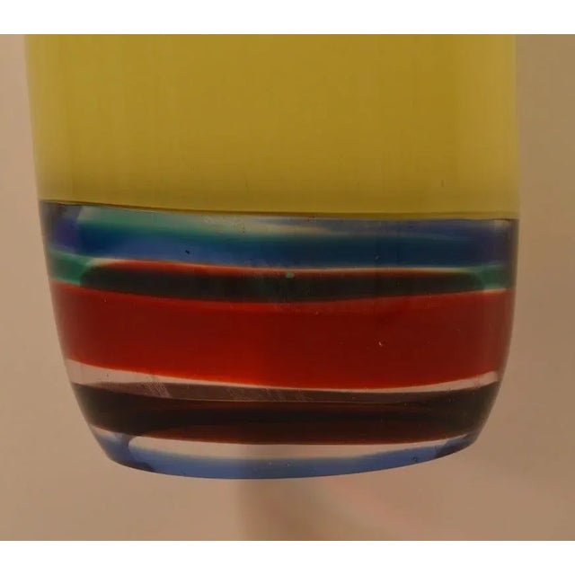 Mid-Century Modern Large Venini Sigaro Pendant Fixture by Massimo Vignelli For Sale - Image 3 of 5