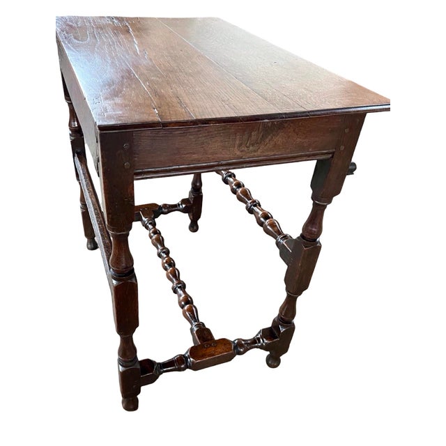 18th Century Jacobean English Oak Side Table For Sale - Image 3 of 18