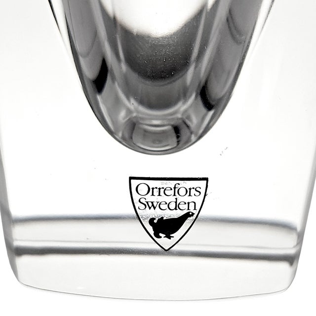 Late 20th Century Orrefors Lancelot Crystal Vase by Erika Lagerbielke, 4975/22 For Sale - Image 12 of 12
