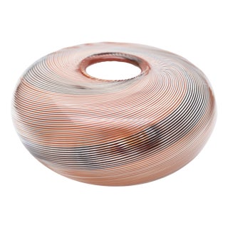 Limited Edition Filigrana Glass Vase by Mario Colelli and Hertha Bengtson for Rosenthal, Late 20th Century For Sale