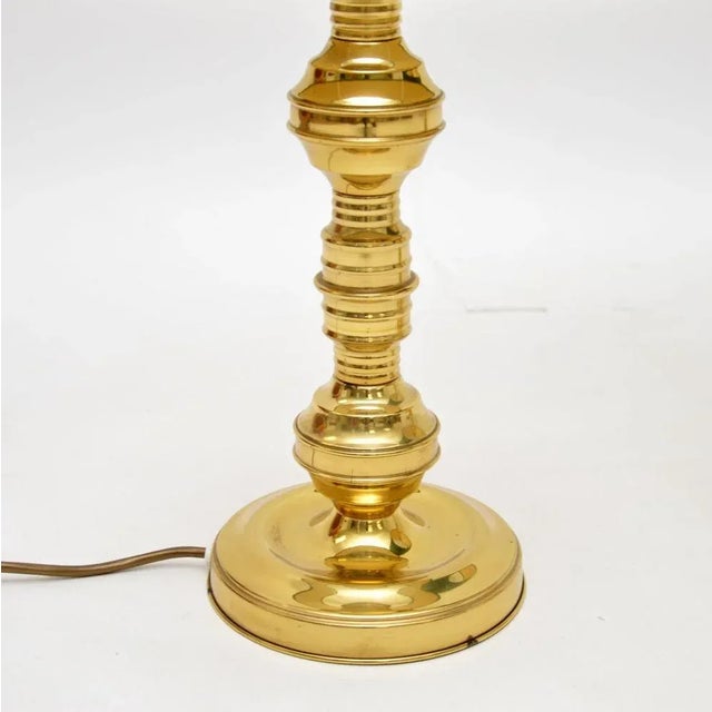 Vintage Brass Table Lamps, 1970s, Set of 2 For Sale - Image 4 of 6