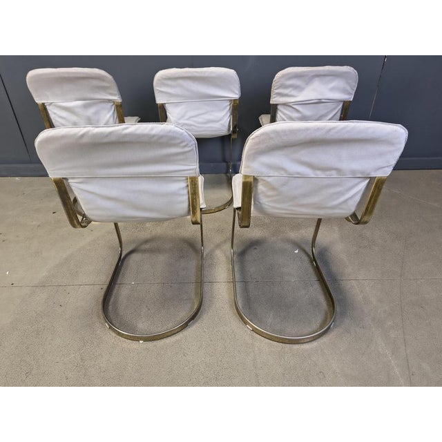 1970s Vintage Dining Chairs attributed to Cidue, 1970s, Set of 5 For Sale - Image 5 of 14