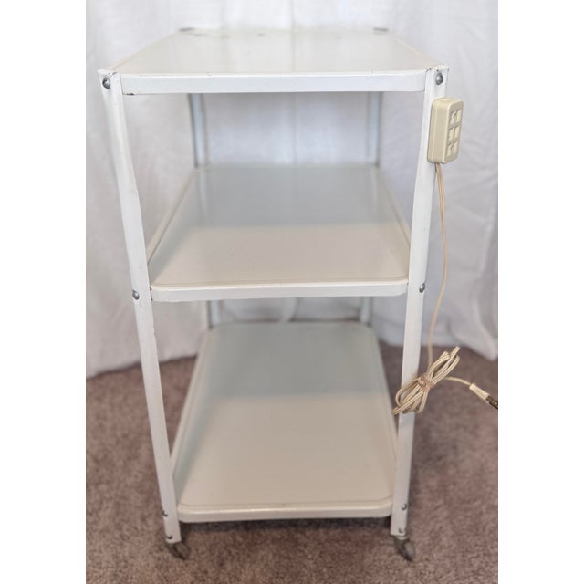 Vintage Metal 3 Tier Kitchen/Lab Cart For Sale - Image 4 of 9