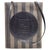 Contemporary 1990s Black PVC Pequin Striped Pattern Shoulder Bag by Fendi Rome For Sale - Image 3 of 15