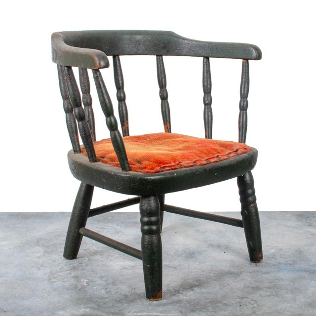 Child's Low Back Windsor Chair, 19th Century For Sale - Image 4 of 8