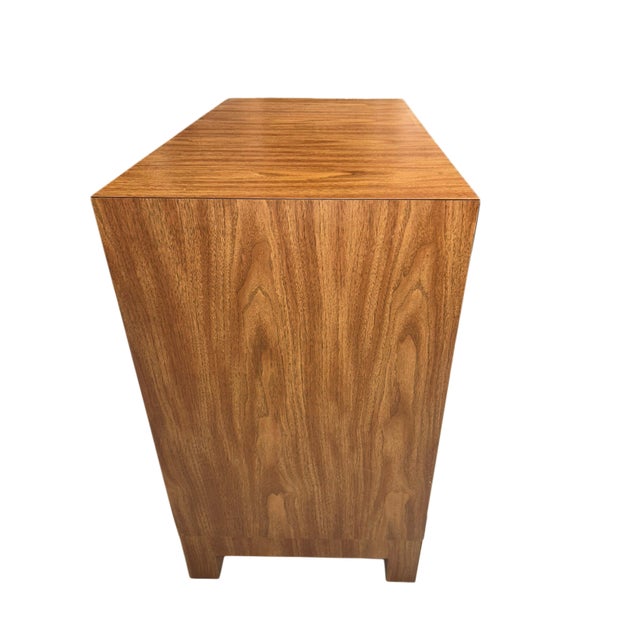 Vintage Blue Face Campaign Petite Dresser For Sale - Image 4 of 5