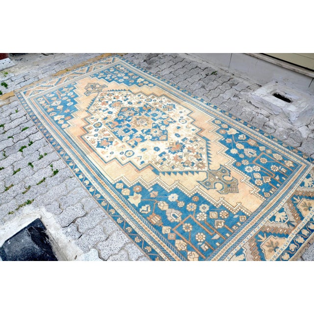 Textile 1960s Vintage Wool Rug For Sale - Image 7 of 12