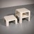 Cream Space Age Gatti Side Tables by Mario Bellini for C&B Italia, 1970, Set of 4 For Sale - Image 8 of 12