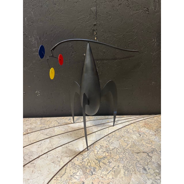Vintage Mobile Sculpture by Graham Sears Signed Dimensions:15”h x 17.5”w 8”d Condition:great used condition.