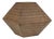 Vintage Original Geometric Wood Sculpture in Faceted Polyhedron Diamond/Pyramid Shape For Sale