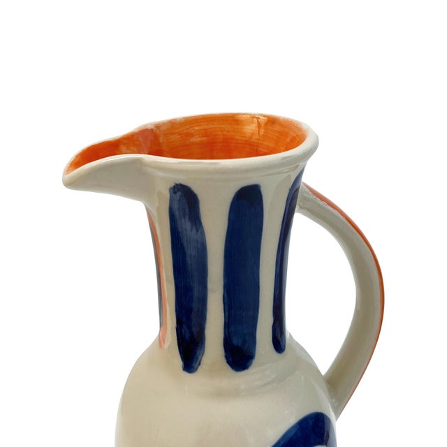 Vista Hand Painted Pitcher For Sale - Image 9 of 11