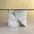 Carrara Marble Coffee Table with Oval Glass Top, Italy, 1960s For Sale - Image 6 of 11