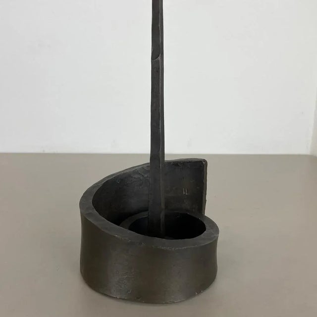 Large Brutalist Bronze Candleholder from Manfred Bergmeister, 1970s For Sale - Image 14 of 18