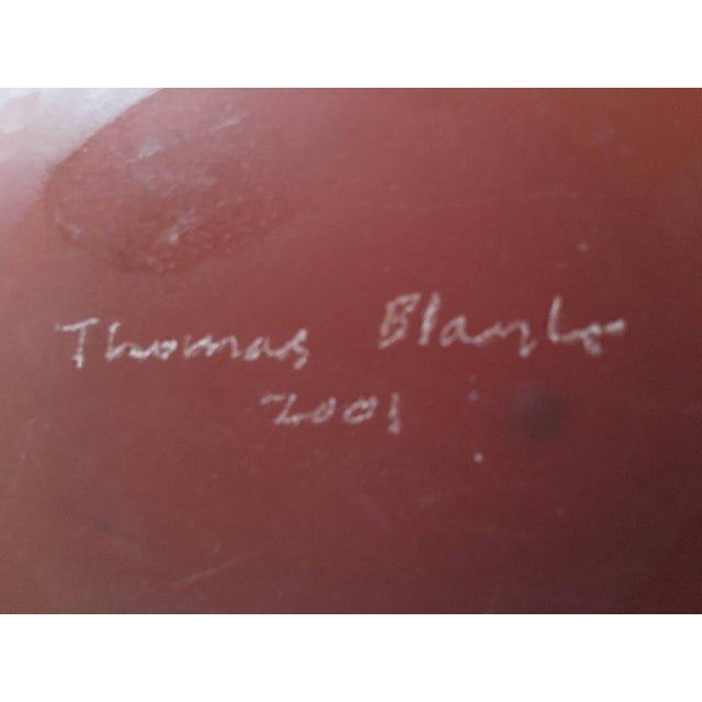 Thomas Blank, Masterpiece Swiss Contemporary Blown Faceted Cut Glass Sculpture Vase, 2001 For Sale - Image 9 of 9