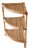 Bamboo and Rush Fabric Shelf, 1970s For Sale
