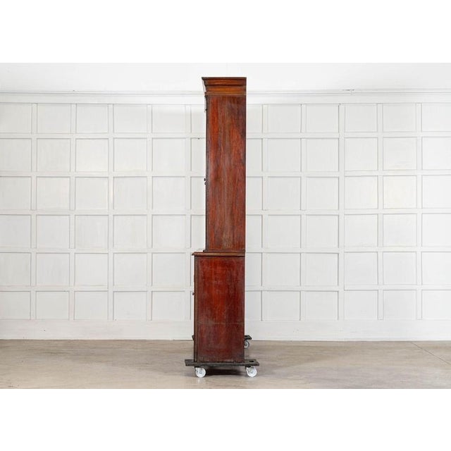 Large English Glazed Mahogany Bookcase, 1880s For Sale - Image 6 of 16