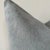 Mid-Century Modern Custom Gray Stone Washed Linen Pillow With Down Feather Insert For Sale - Image 3 of 5