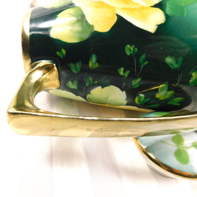 1930s Royal Austria Hand Painted and Signed Coffee Pot For Sale - Image 9 of 11