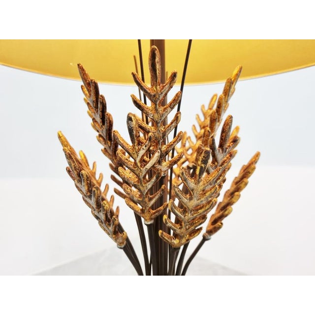 Black Vintage Sheaf of Wheat Table Lamp, 1960s For Sale - Image 8 of 12
