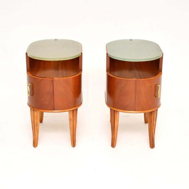 Mid-Century Modern Vintage Swedish Bedside Cabinets from Axel Larsson, 1950s, Set of 2 For Sale - Image 3 of 10
