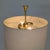 Mid-Century Modern Style Brass Floor Lamp With White Fabric Shade For Sale - Image 4 of 6