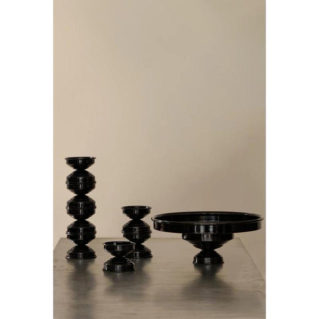 Rl 05 Mini Candleholder in Silver Plated Brushed Brass by Caspal For Sale - Image 6 of 7