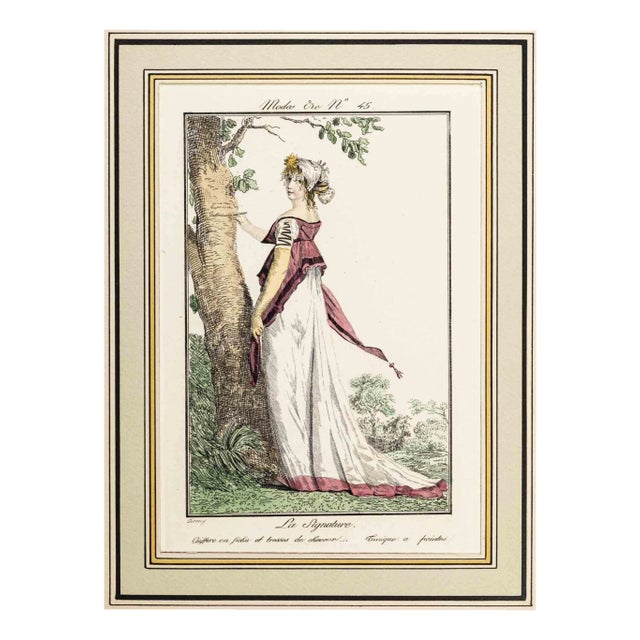 Philibert-Louis Debucourt, La Signature, Etching, 1797 For Sale