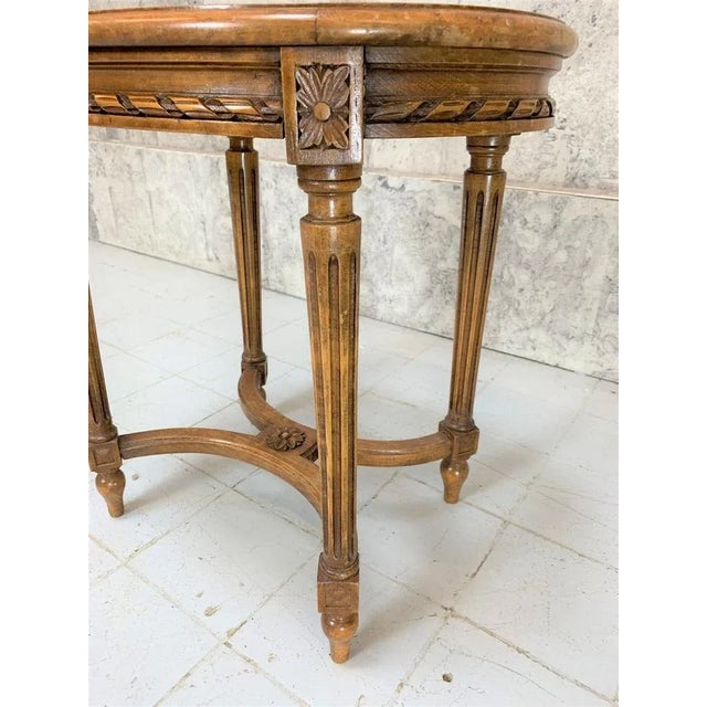 Louis XVI Carved Cane Dressing Table Stool For Sale - Image 3 of 8