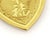 Mid 20th Century Year of the Snake 24k Gold Good Oriental Snake Heart Charm Pendant For Sale - Image 4 of 5