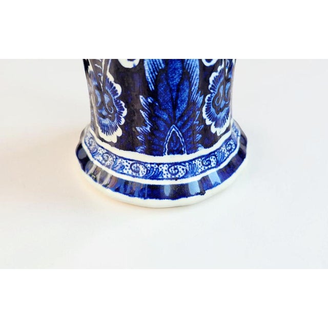 1960s Delft Blue Pottery Trumpet Vases from Boch Royal Sphinx Maastricht, Holland, 1960s, Set of 2 For Sale - Image 5 of 18
