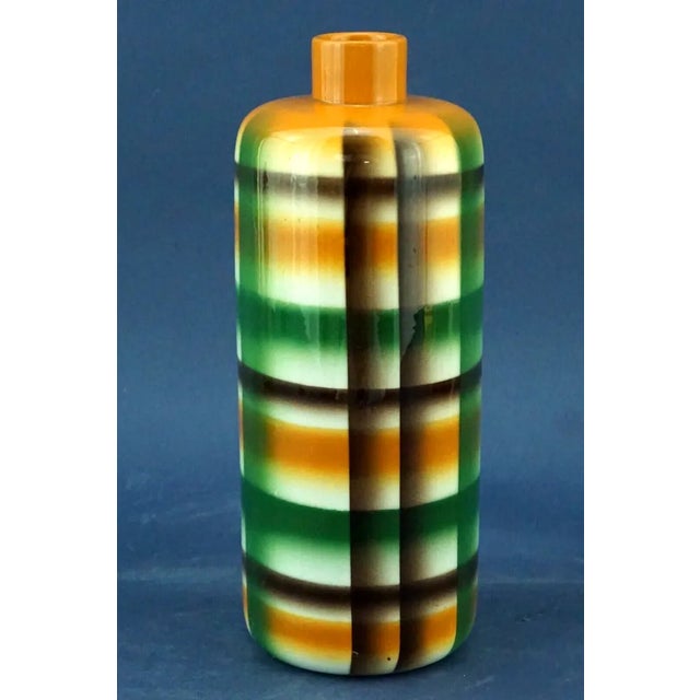20th Century Futurist Ceramic Vase with Airbrush Decorations by the Galvani Factory for Director Angelo Simonetto, Italy, 1920s For Sale - Image 15 of 15