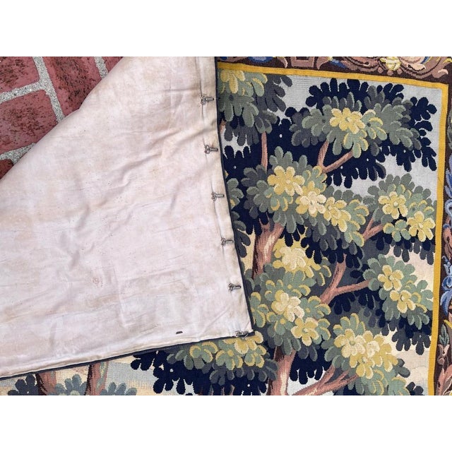 French Verdure Tapestry With Bird For Sale - Image 9 of 9