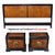 Wood John Stuart and Mount Airy Modern King Size Bed Headboard Walnut and Dark Wood For Sale - Image 7 of 11