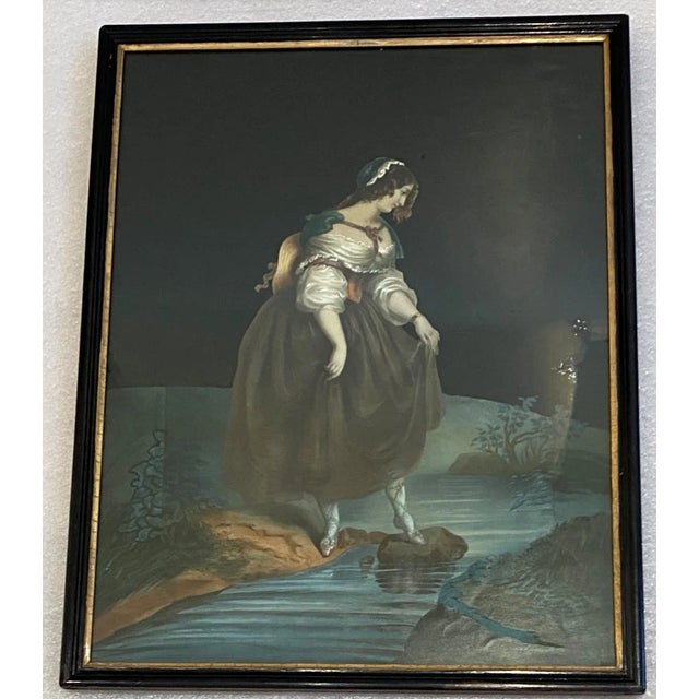 1890s English Lithograph "Imprudence" With Hand Colored Surround For Sale - Image 12 of 13