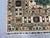 Ivory & Blue Afghan Sultani Natural Dye Wool Rug, Tribal Geometric Medallions, 6′8″ × 9′11″ For Sale - Image 13 of 15