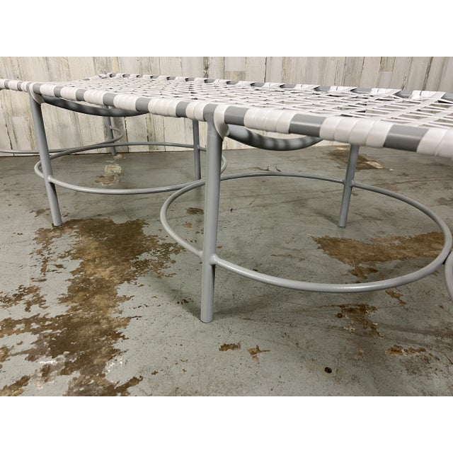 White 1960s Designed by Tadao Inouye, Kantan Benches for Brown Jordan - Set of 2 For Sale - Image 8 of 11
